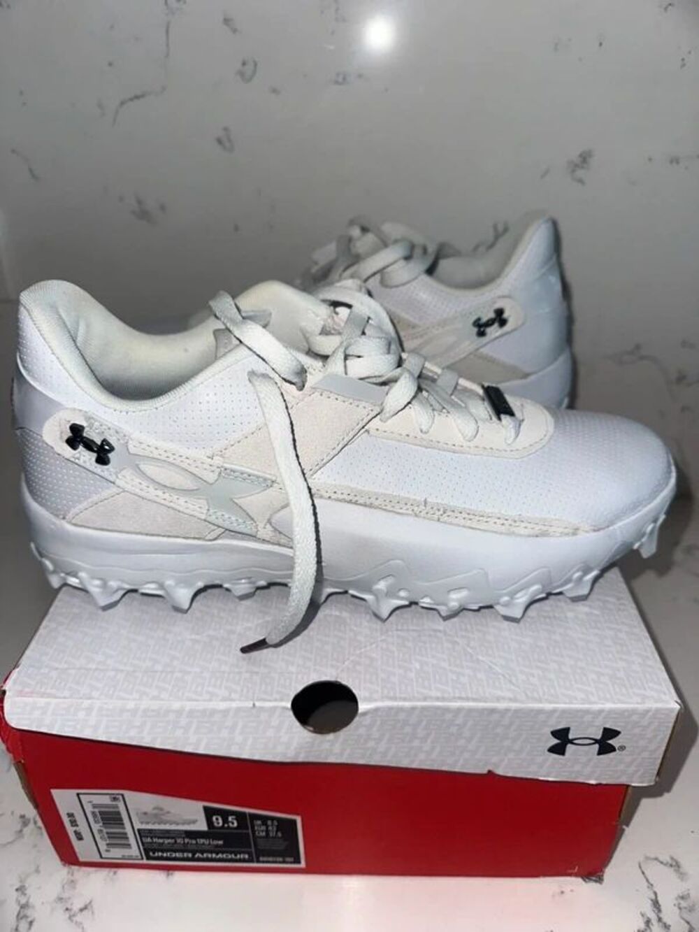 Under Armour Harper 10 Pro TPU Low Baseball Cleats Men Size 9.5 - (6010136-101)